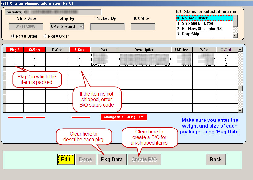 Shipping Information