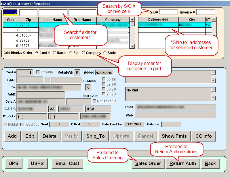 Car parts System Customer Input Form